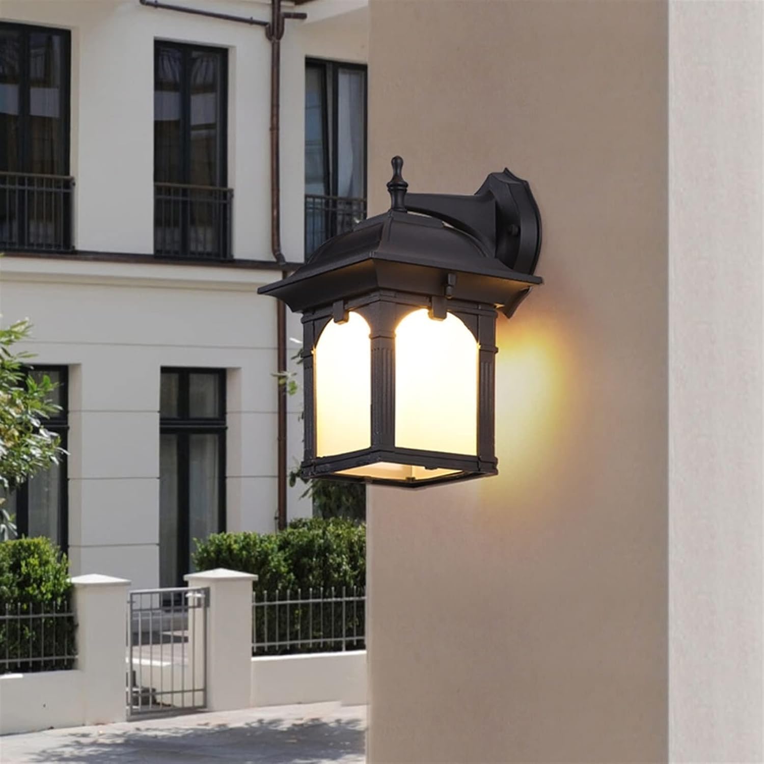 OZBMA Single Head Outdoor Wall Sconce Background Light Professional Aluminum American Rainproof Lamps Chandeliers