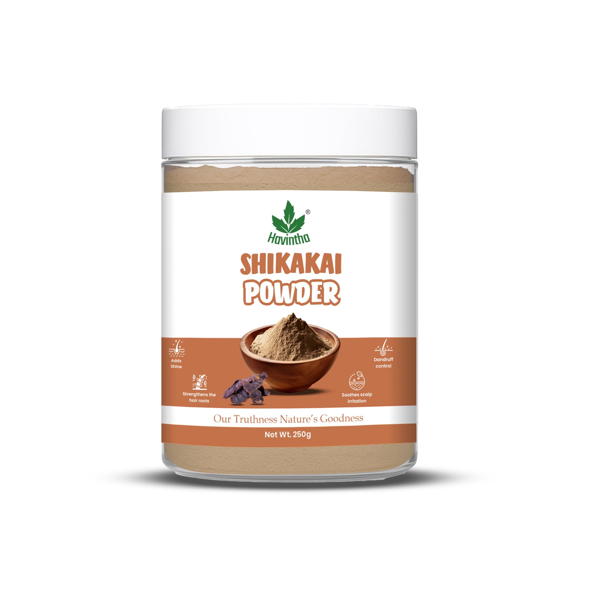 Havintha Shikakai Powder Organic for Hair - 250 Grams