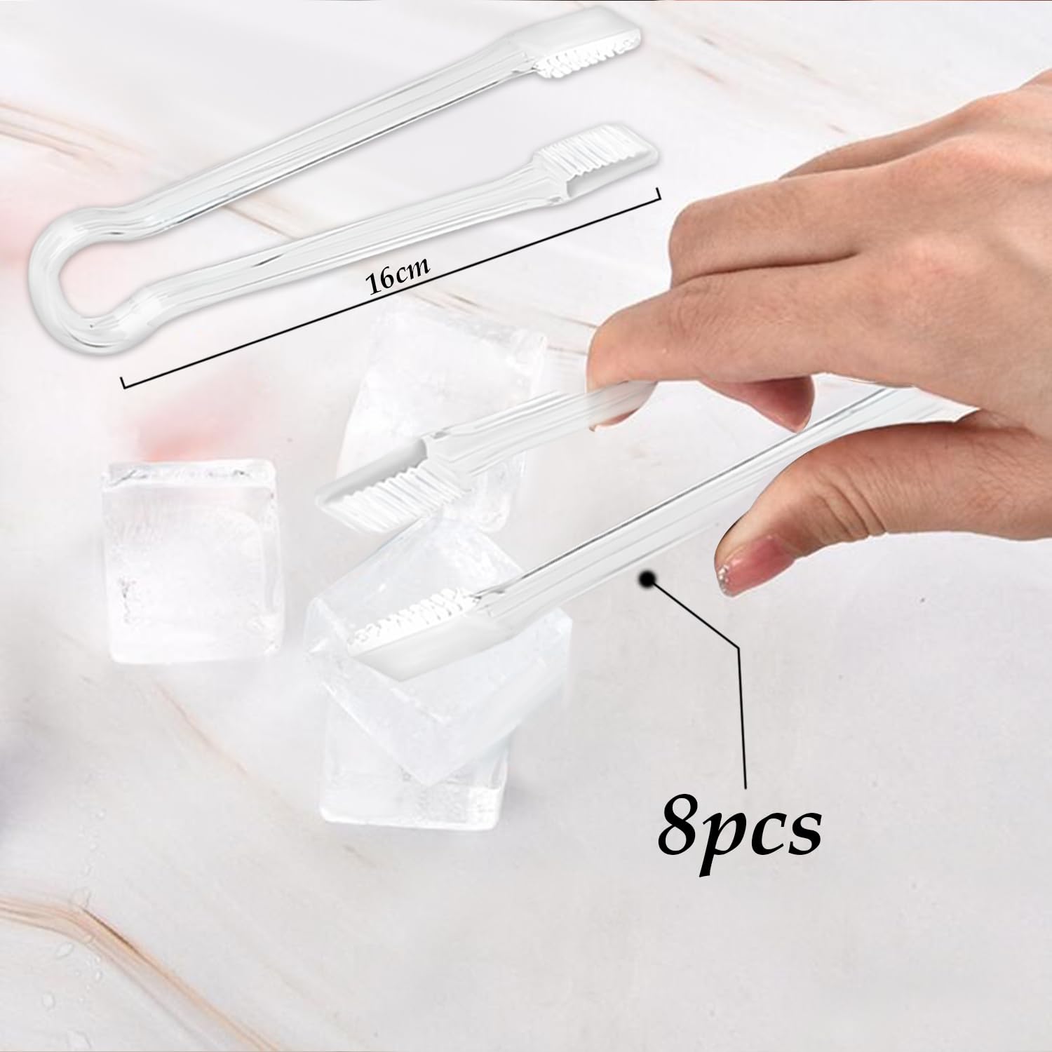 Set 3 Pinzette Da Cucina In Acciaio Inox 16 Cm – Dritte, Curve E Con Punta A Laccio, Per Alimenti E Uso Multiuso