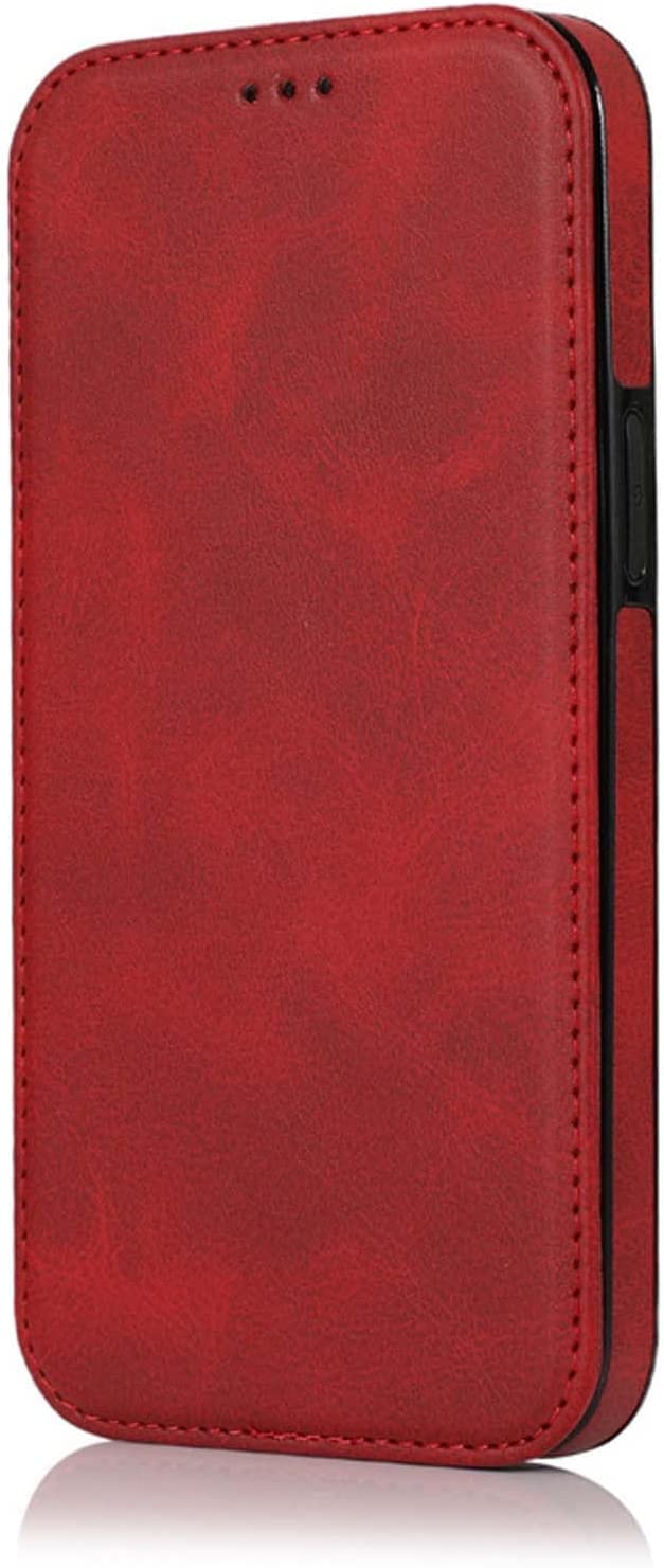 Funda libro iPhone 14 GUMMMY en piel sintética roja 8