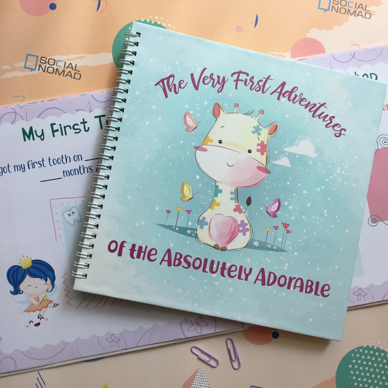 Social Nomad Designs Baby Record Book- Blue-image-39