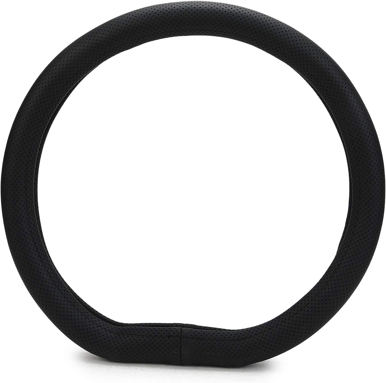 Zapcart Faux Leather Flat Bottom DShape AntiSlip Steering Wheel Cover