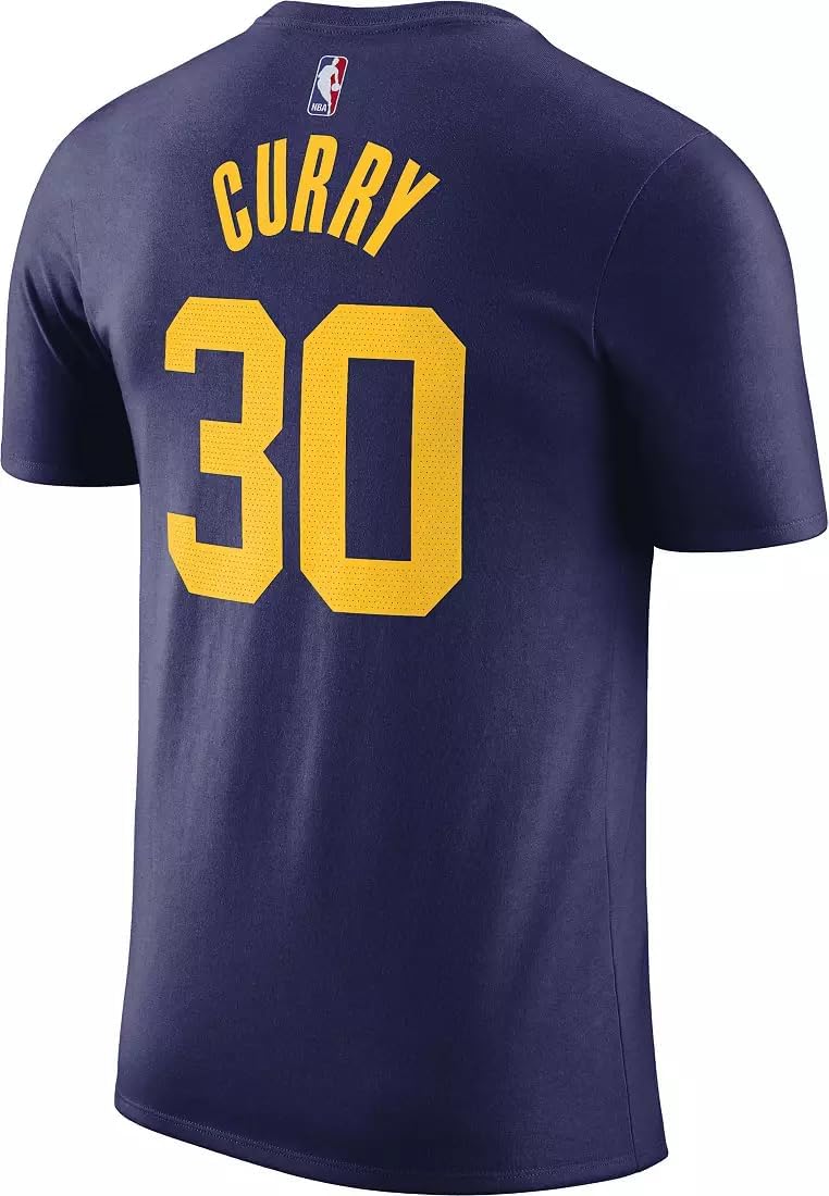 Stephen Curry Golden State Warriors NBA Kids Youth 4-20 Navy Statement Edition Performance Jersey T-Shirt - Image 3