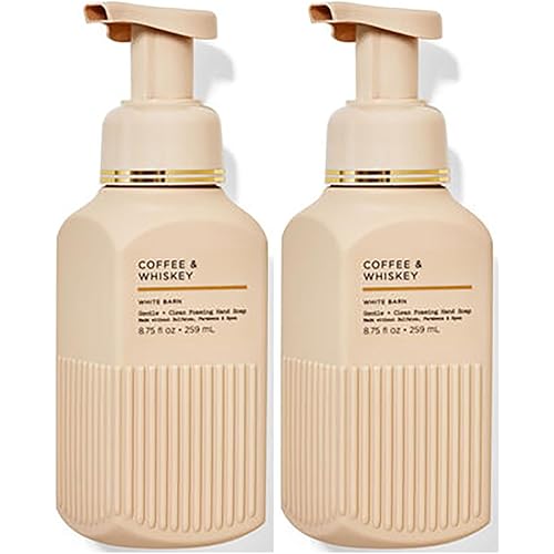 Bath and Body Works Gentle Foaming Hand Soap 8.75 Ounce 2-Pack (Coffee & Whiskey)