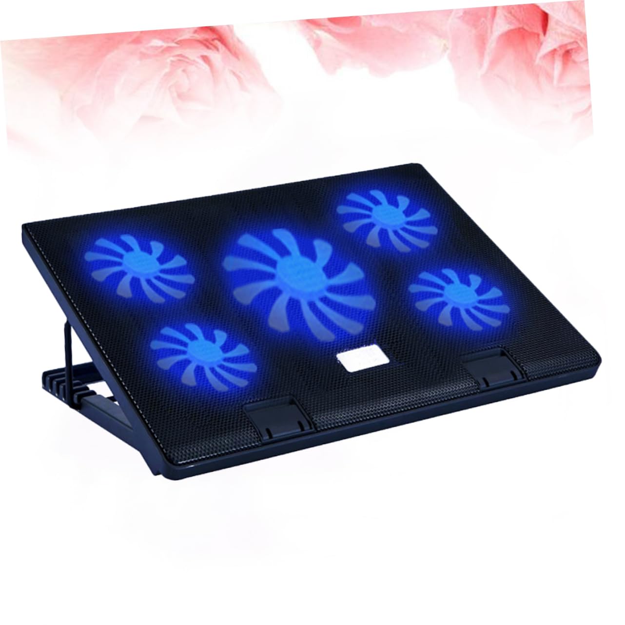 Refroidisseur pour Ordinateur Portable Dc5v à 5 Ventilateurs Noir