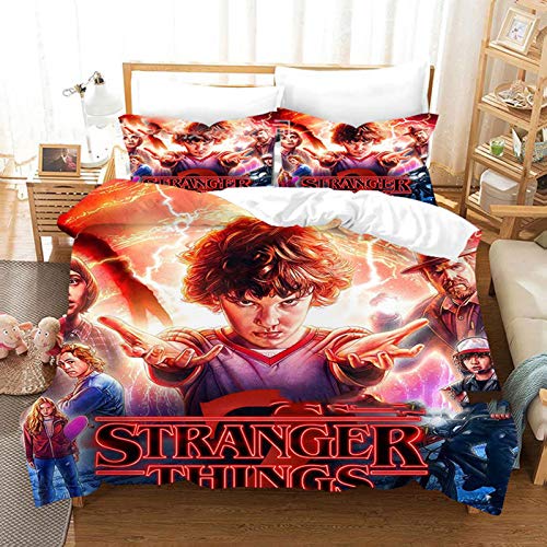 Anime Strange Things Juego de Ropa de Cama Impresiones en 3D Juego...