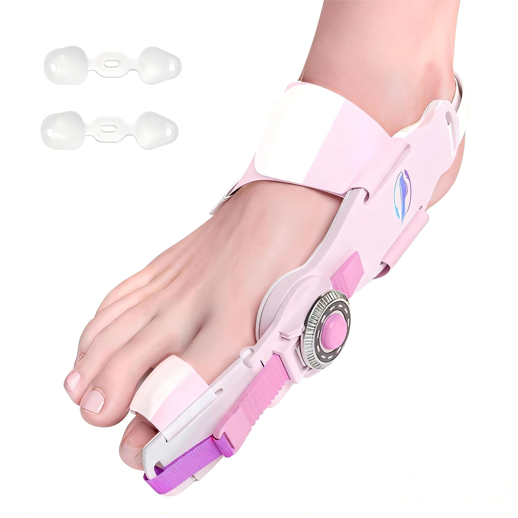 HUQKIYA Bunion Corrector for Women & Men - Bunion Fix for Hallux Valgus Pain Relief with Non-Slip Big Toe Separator, Adjustable Big Toe Straighter,