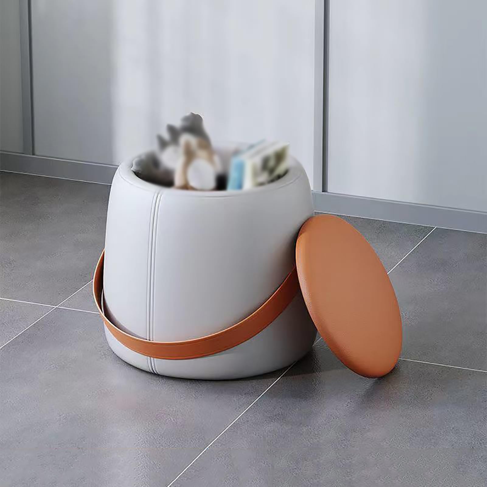 Taburete otomano para resolver la falta de espacio en dormitorios actuales