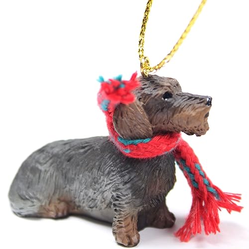 Conversation Concepts Wire Haired Dachshund Red Original Ornament