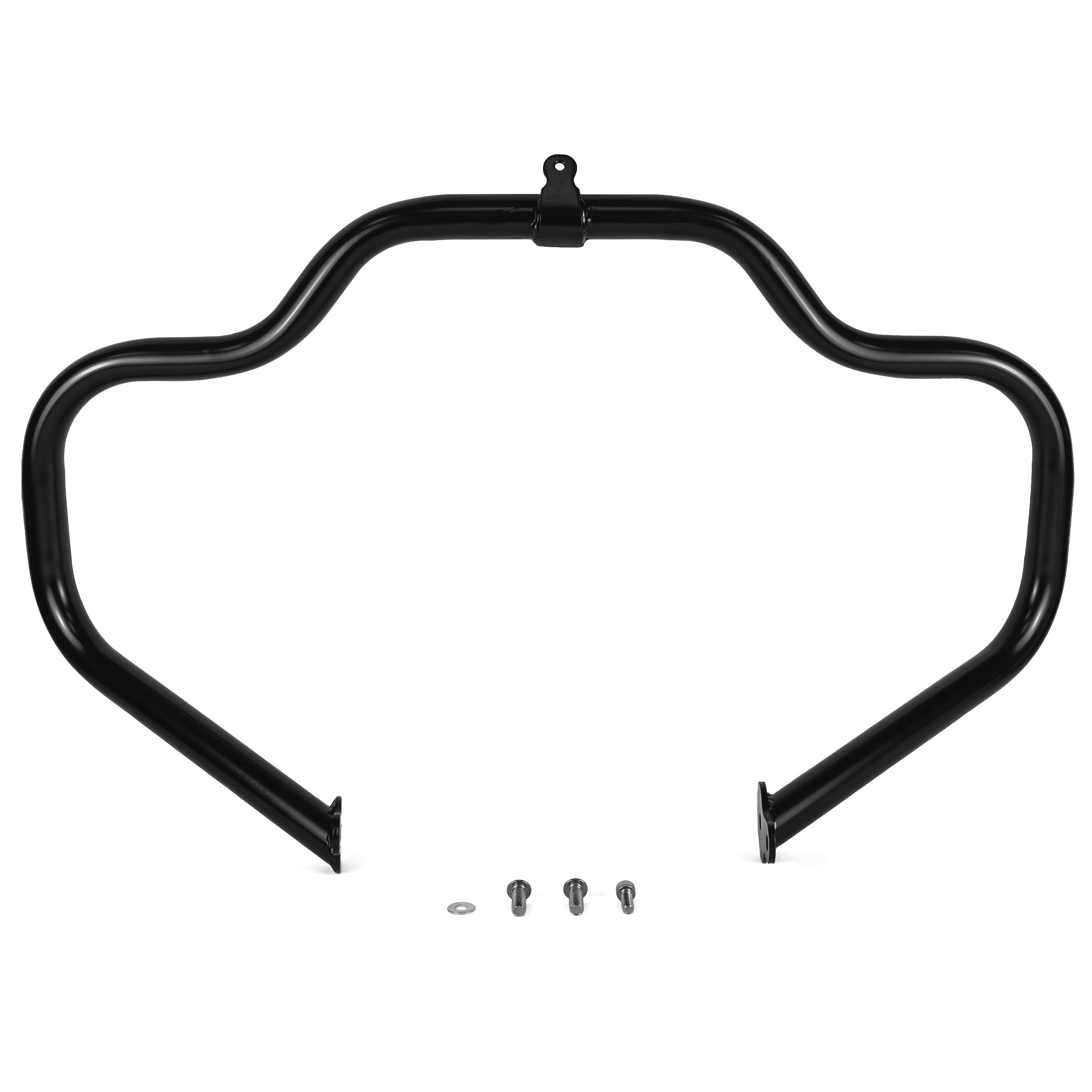 Krator Engine Guard Highway Mustache Crash Bar Compatible with Harley Davidson Street Glide FLHX 200