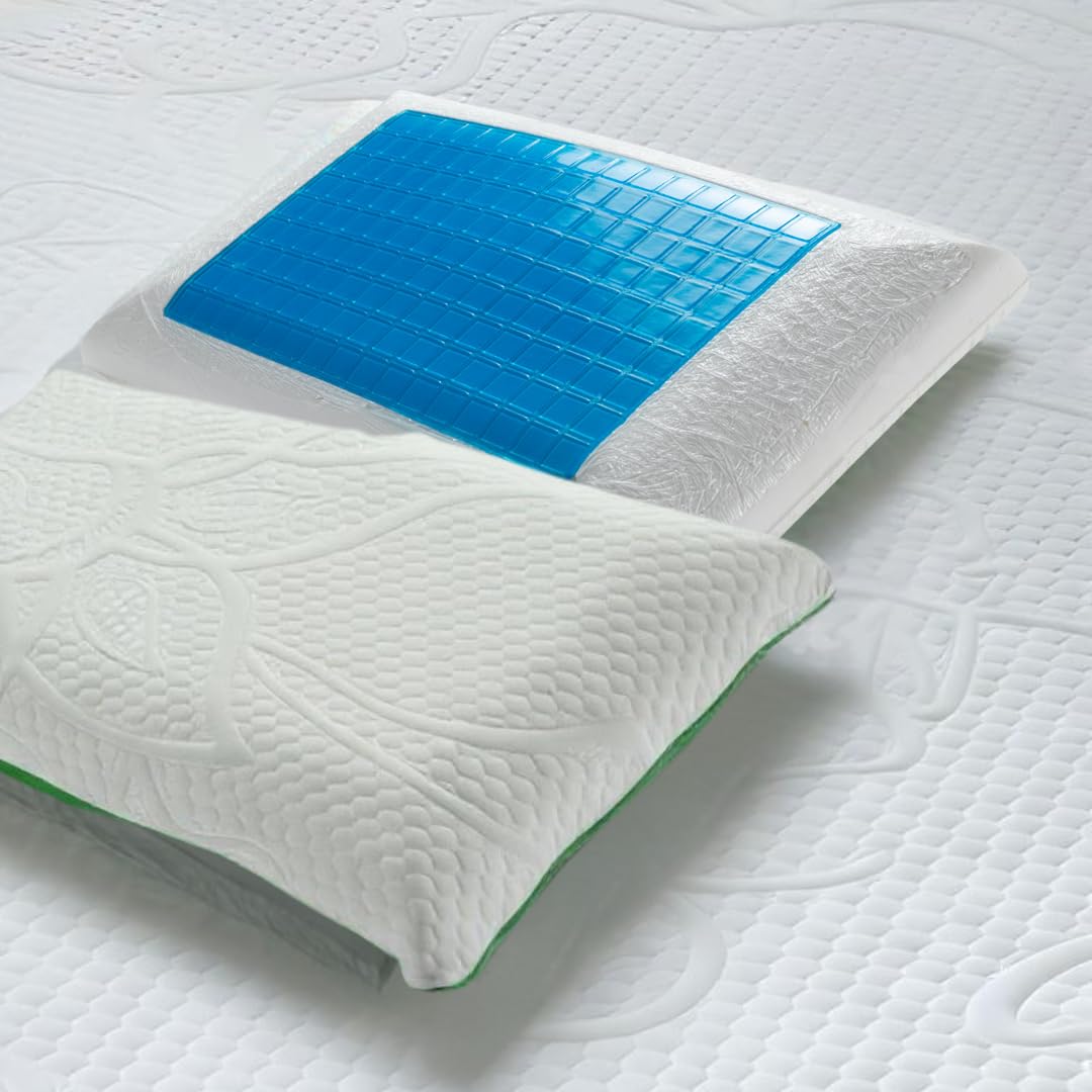 Paire de coussins orthopédiques Bedshire à mémoire de forme 13cm