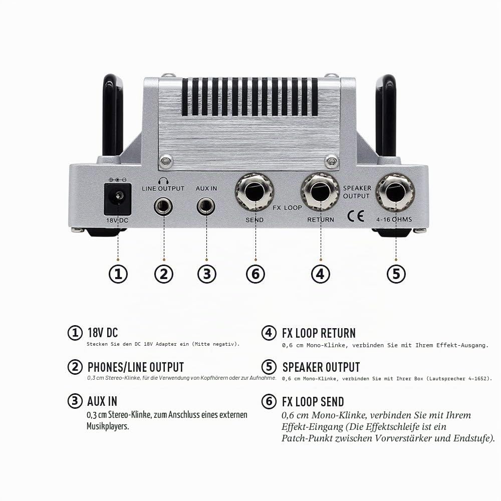 Hotone Thunder Bass NLA-4 5W Verstärker Gitarrenkopf
