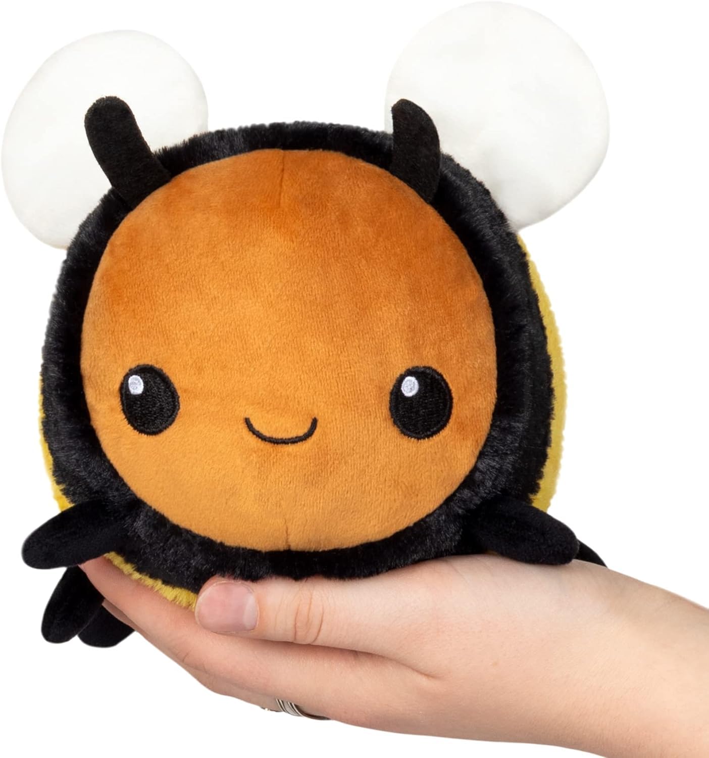 Squishable - Snacker Fuzzy Bumblebee Plush - Garden Collection - 16 cm - Soft toy collectible cuddly toy - Beans