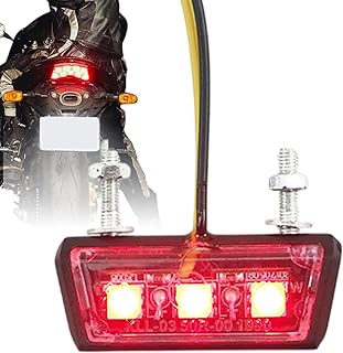 Motorcycle LED Lights, Motorcycle LED Turn Signals Brake Light, Vibration-Resistant Brake Taillight, High-Intensity Motorb...