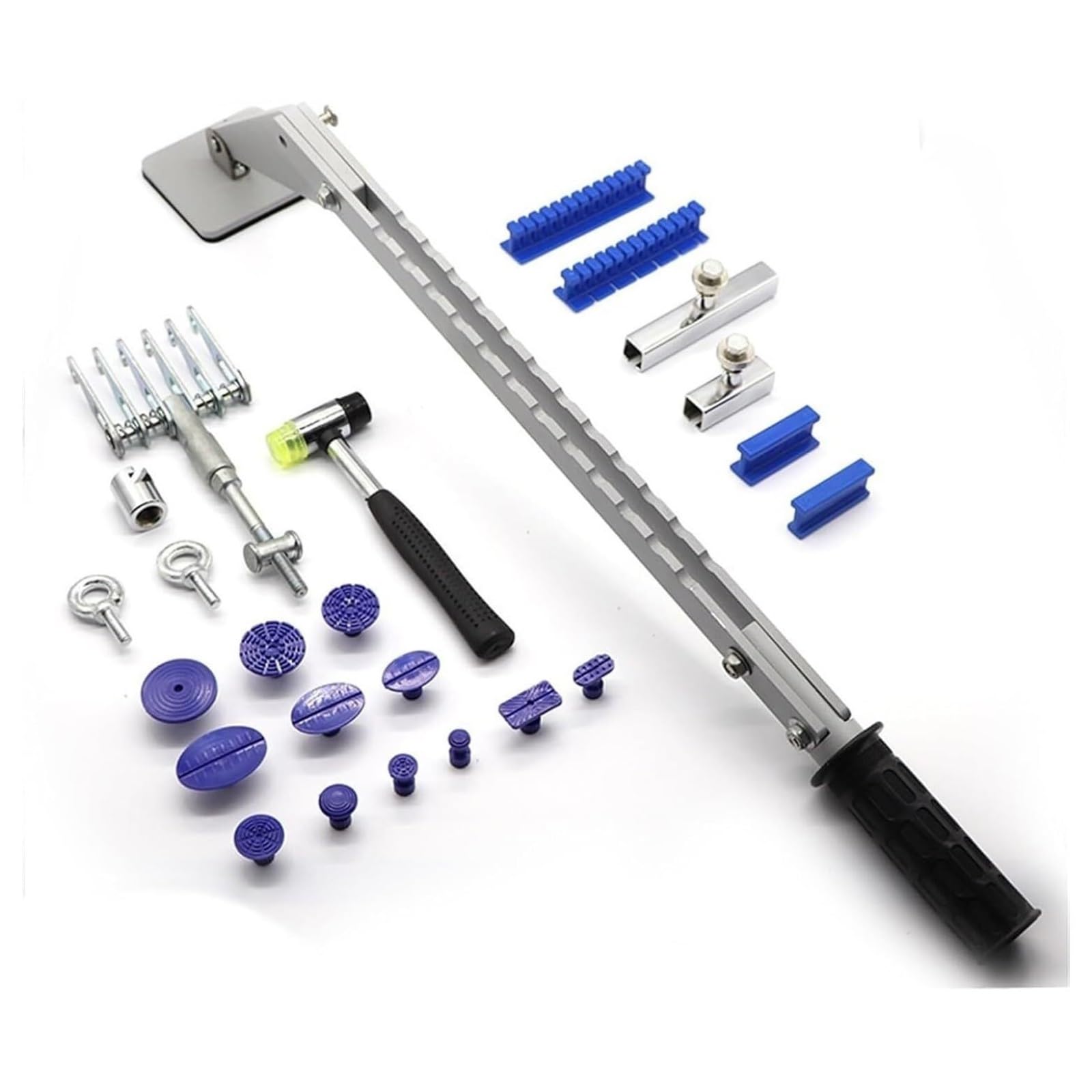 Juskaqzyi One Color Tool Chest Repair Tools Hand Tool Sets Multi-Hook Puller Set Single Leg Leveling Rod Car Repair Point Pull Rod Puller Toolbox