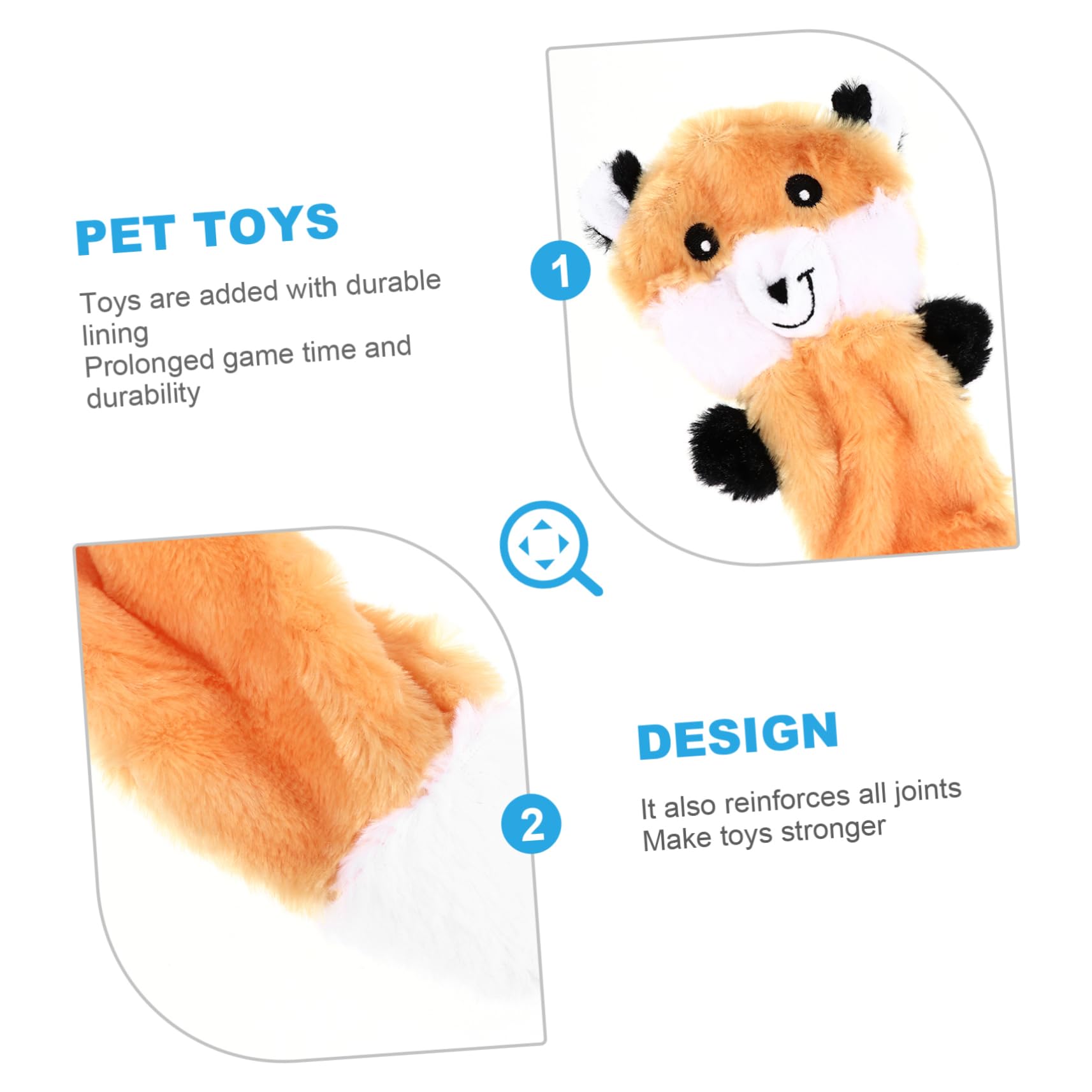 Sosoport 9stücke Teiliges Plüschspielzeug Für Hunde Langlebig Füllung Kauspielzeug Für Welpen Zur Beschäftigung Für Sicheres Spielen