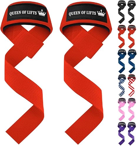 Miniatura 31 de TECEUM Correas de levantamiento para levantamiento de pesas, gimnasio, entrenamiento de fuerza, correas de muñeca con algodón acolchado de neopreno,