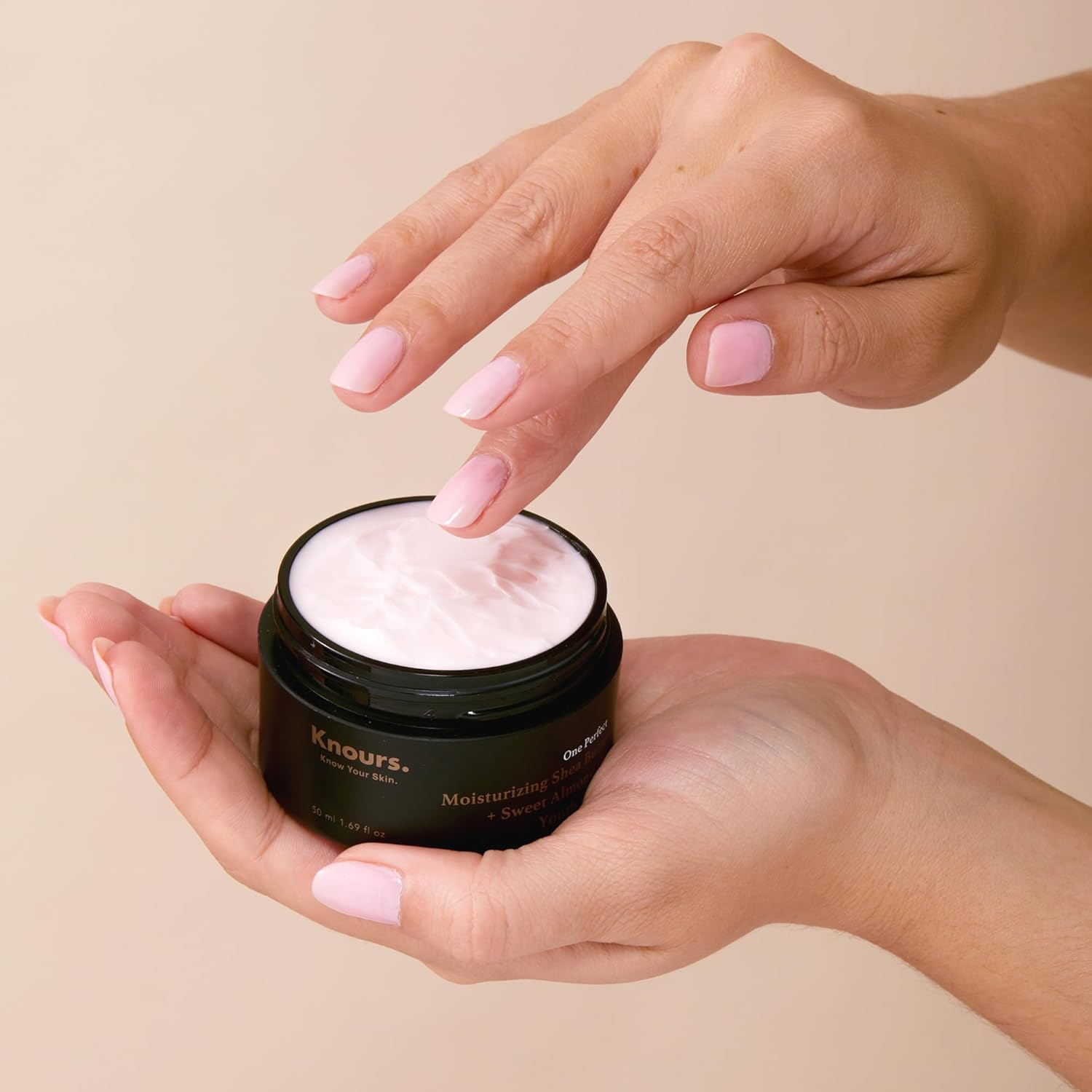 Knours. Moisturizing Shea Butter Sweet Almond Oil Youth Cream, a Rich Cream with Niacinamide Olive Oil Clean Beauty (50ml 1.69 fl. oz.)