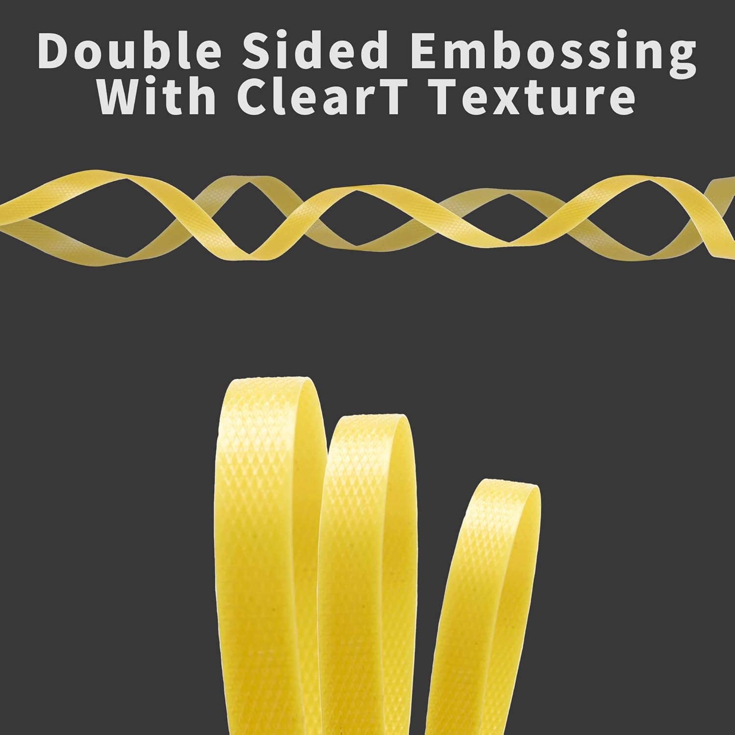 Poly Strap, Polypropylene(PP) Yellow Strapping Roll, 1/2" Width, 6600ft+280ft - Ideal for Packaging and Shipping