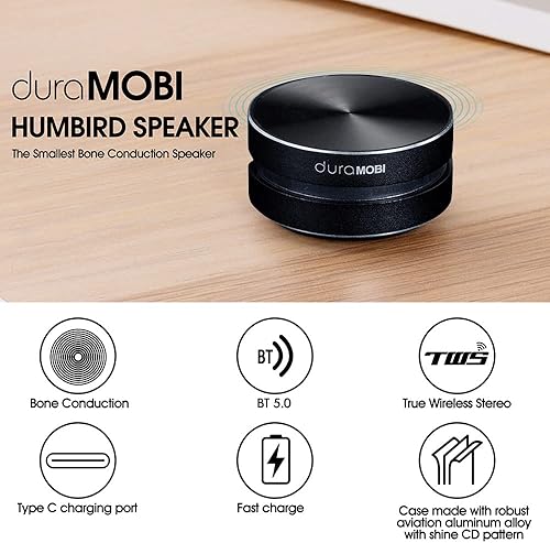 Miniatura 3 de Altavoz inalámbrico BT Mini Conducción ósea Altavoz inalámbrico portátil Sonido de graves estéreo Altavoz portátil creativo Reproductor de música de