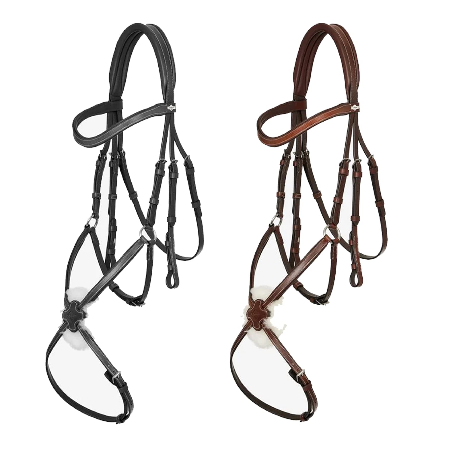 LeMieux Arika Grackle Bridle - Havana/Silver