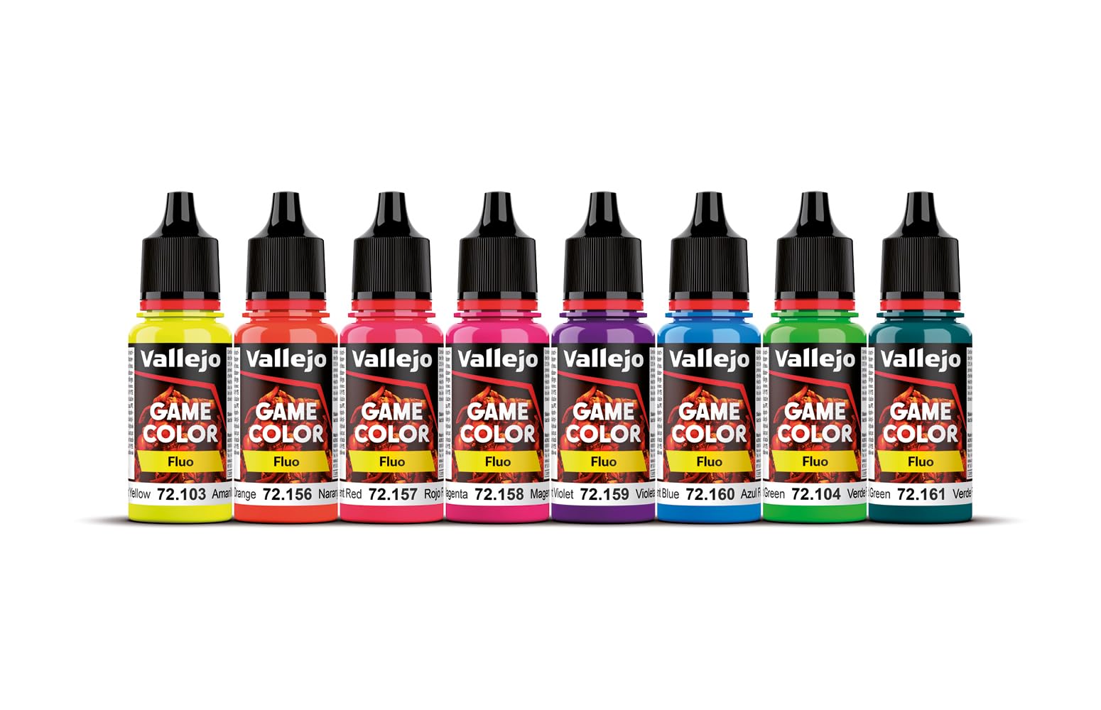 Vallejo 772214 - Farb-Set, Fluoreszierende Farben -