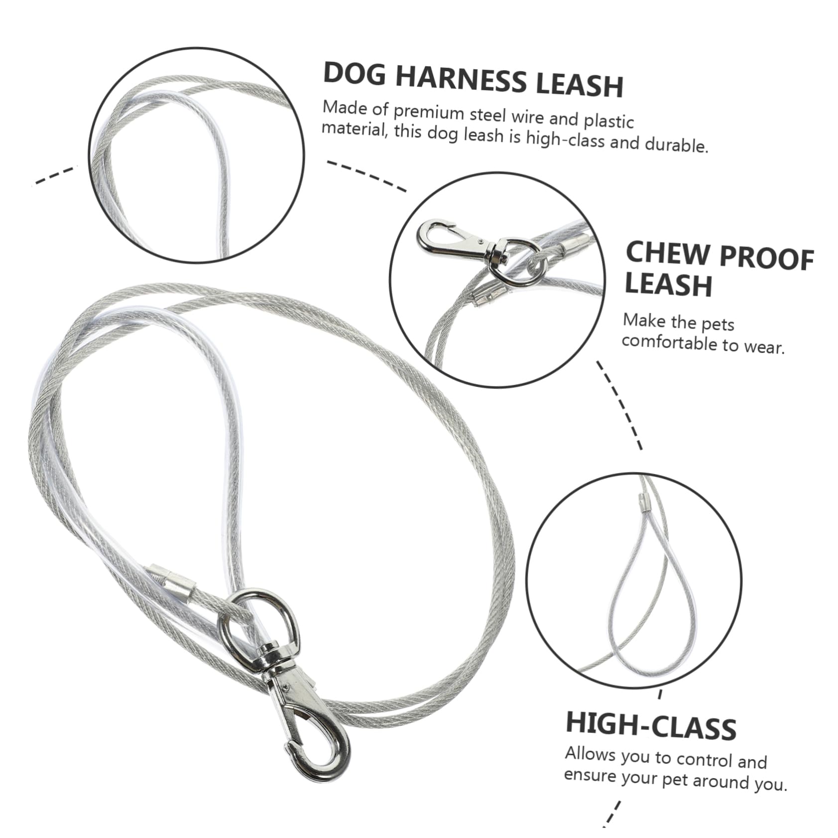 SUPVOX 4 Pezzi Guinzaglio Per Cani Lunghezza Cucciolo Corda Di Trazione Filo Da Masticare Catena Per Cani Forniture Per