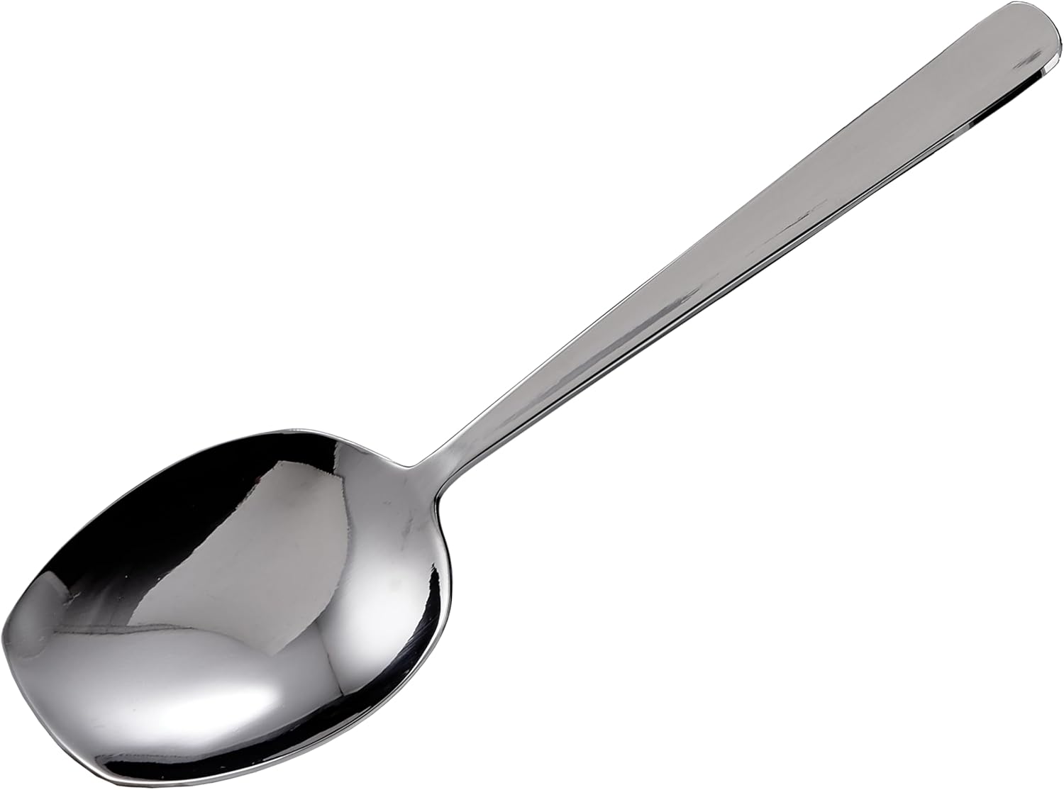 Extra Heavy Stainless Steel Serving Spoon with Flat Handle