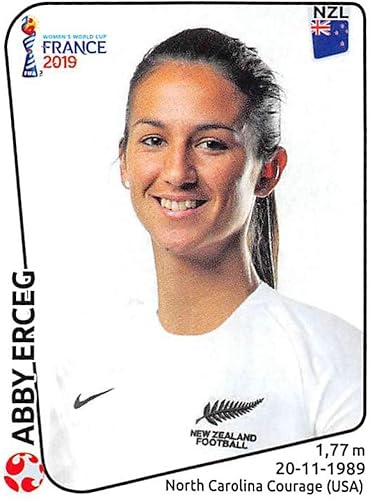 2019 Panini FIFA Women's World Cup France Album Stickers (Individual Sticker Only) Soccer #370 Abby Erceg New Zealand 2 Inch by 2 12 Inch