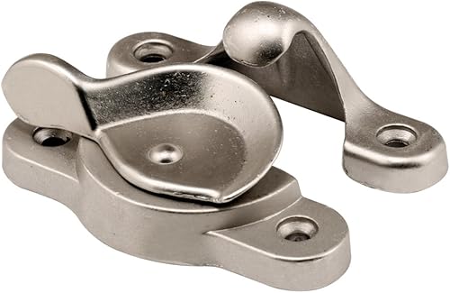 Prime-Line F 2711 - Cerradura de ventana de acción de leva fundida, agujeros de montaje de 1-34 pulgadas en el centro, níquel satinado (paquete