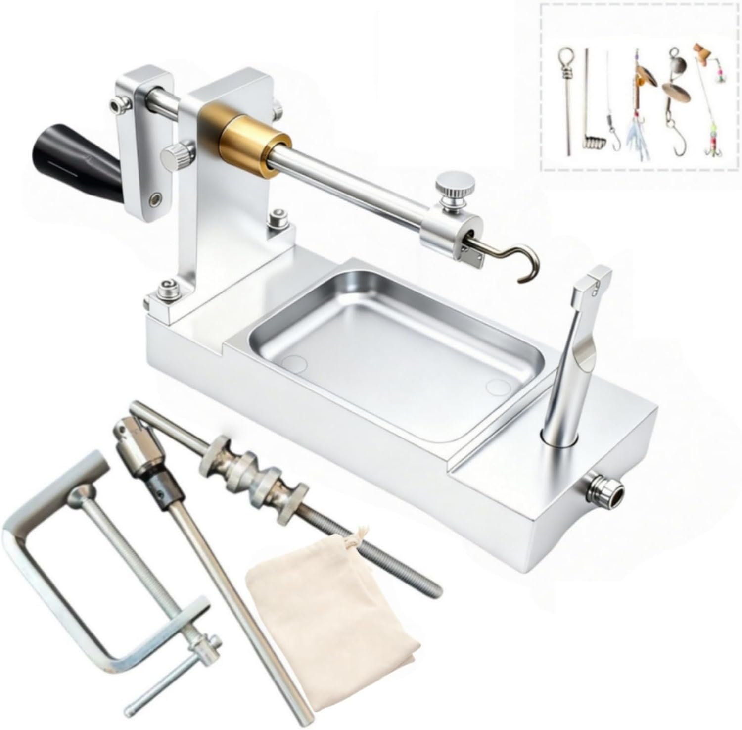 Fishing Lure Wire Bender Looper Tool Kit, 3-in-1 Wire Forming & Twisting Tool with Line Spooler and Fly Tying Station for Fishermen Precision DIY Fishing Tackle