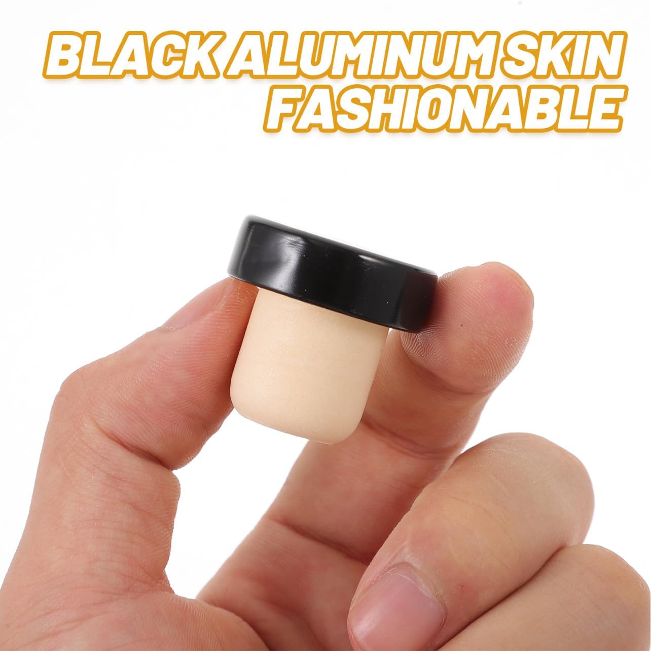 20pcs Wine Bottle Stoppers for Freshness Black Aluminium Wood Xmas