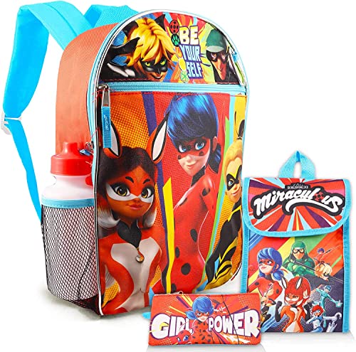Miraculous Ladybug School Supplies Set For Girls - Miraculous Ladybug Lunch Bag With Backpack, Stickers And More #TOP1