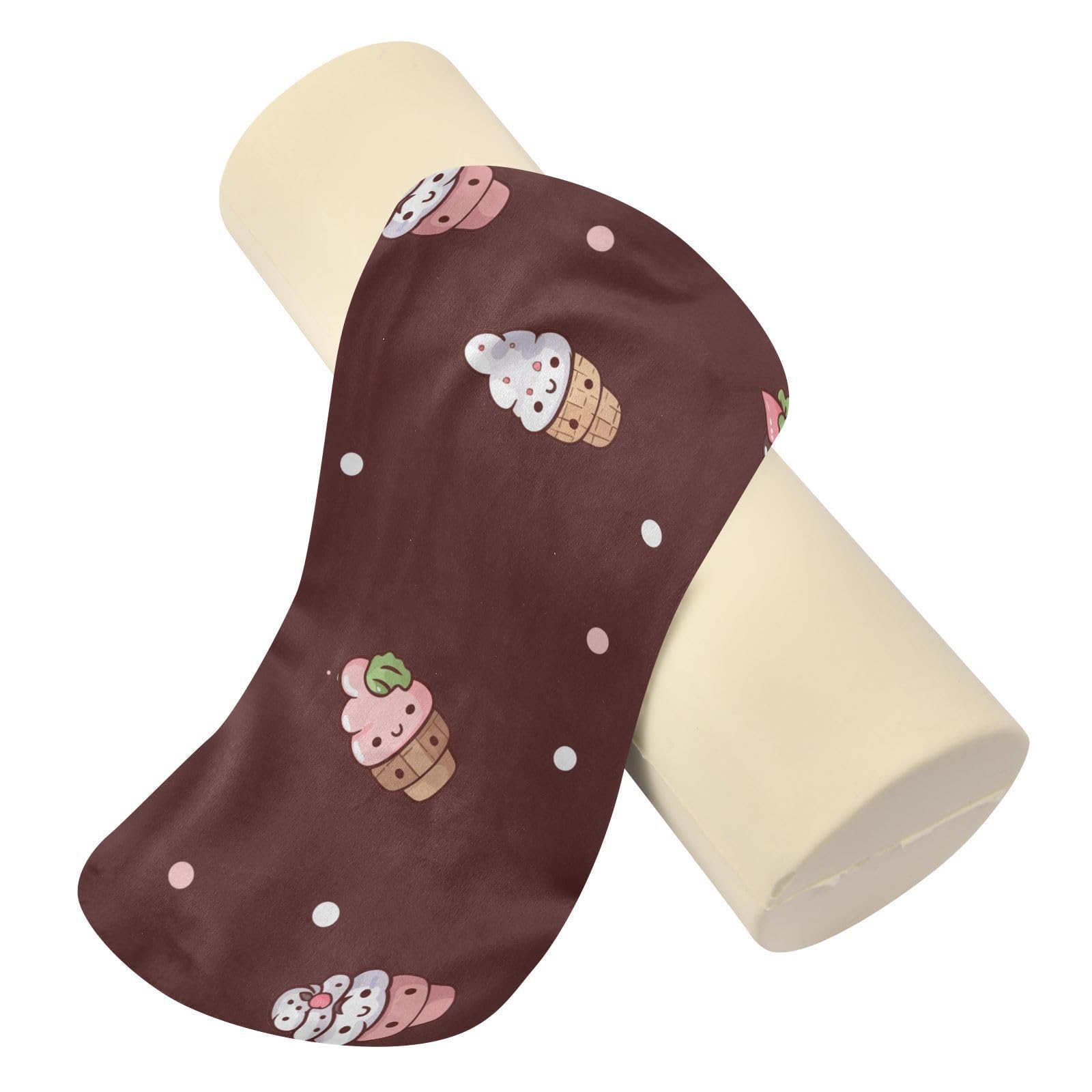 Coussin De Nuque Rond Microbilles – Traversin Relaxation Doux – Coussin Cervical Élasthanne