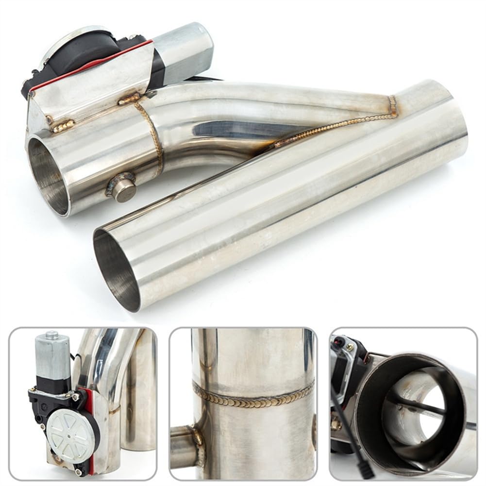 Universal 3 "Valve à Double Soupape Échappement Électrique Valve D'Échappement Y-Type D'Échappement Type de Silencieux à Distance sans Inclus Le Système 3 Pouces