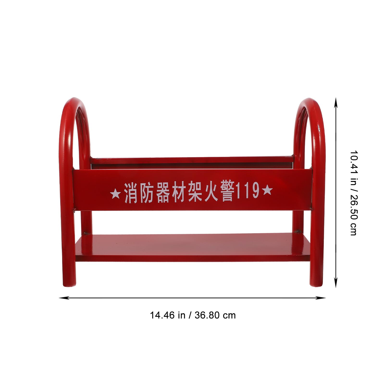 IMIKEYA Soporte Metálico para Extintor de Incendios Rojo para Extintores Secos de 2 a 4 Kg Soporte Resistente y Práctico para Almacenamiento Escuelas Hogares y Oficinas