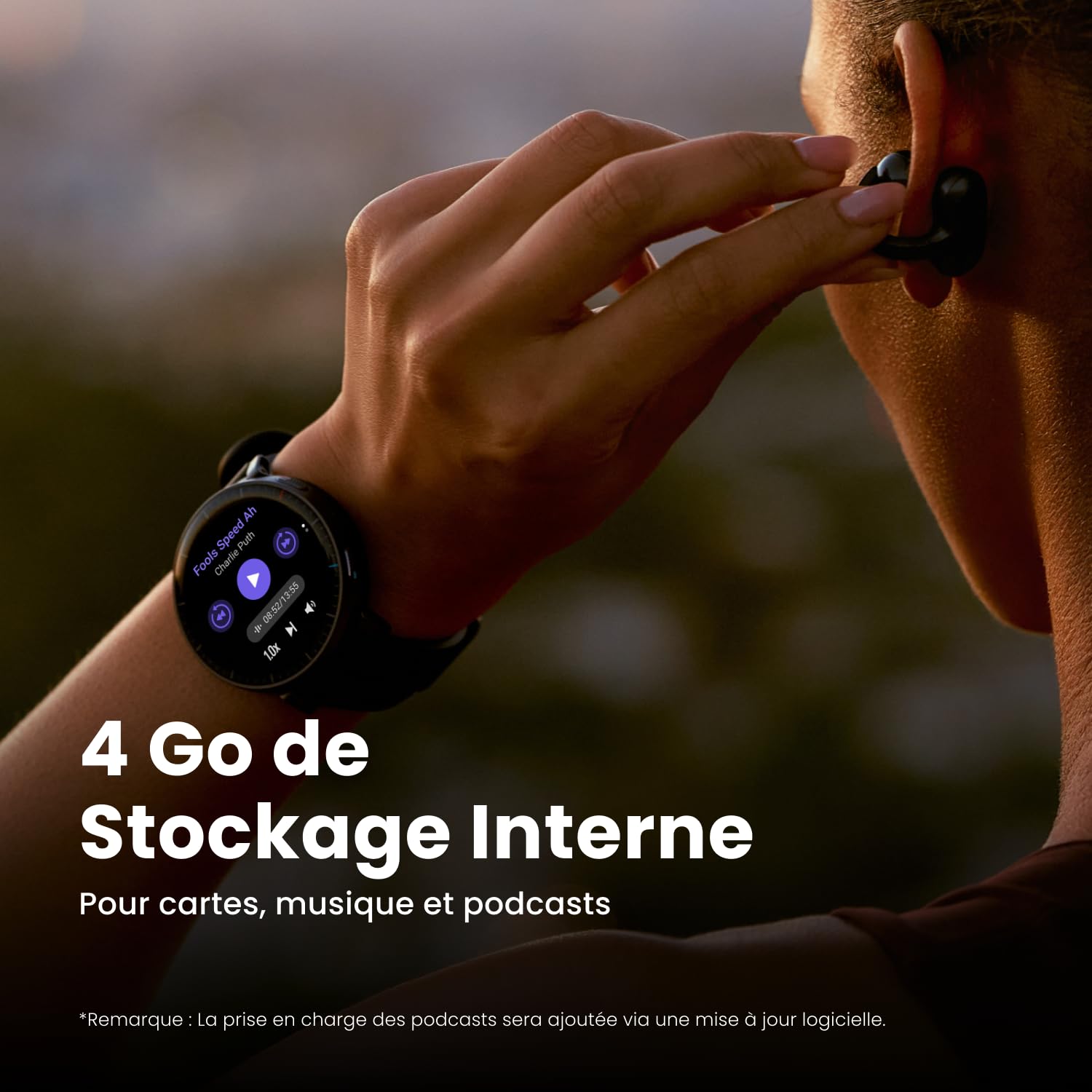 Amazfit Active Max Montre Connectée 48mm, Écran AMOLED 1,5", 25 Jours d'Autonomie, GPS, NFC, 4 Go Stockage