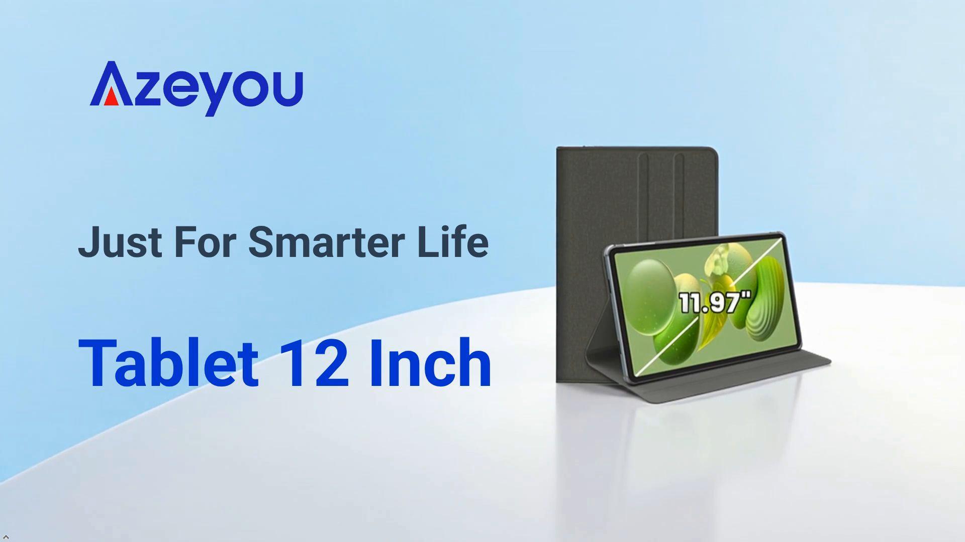 Amazon.com: Azeyou Tableta Android de 12 pulgadas Octa-Core T616