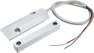 uxcell Rolling Door Contact Magnetic Reed Switch Alarm with 3 Wires for N.O./N.C. Applications OC-55