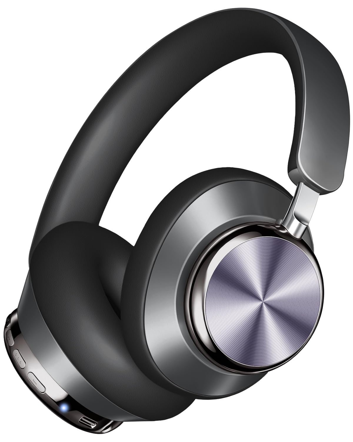Wentronic Y03 Bluetooth Headphones Wireless Active Noise Cancelling Over Ear Headphones 48 Hours Playtime High Sound Quality 6 EQ Music Mode Headphones with Soft Ear Cushion - Grey