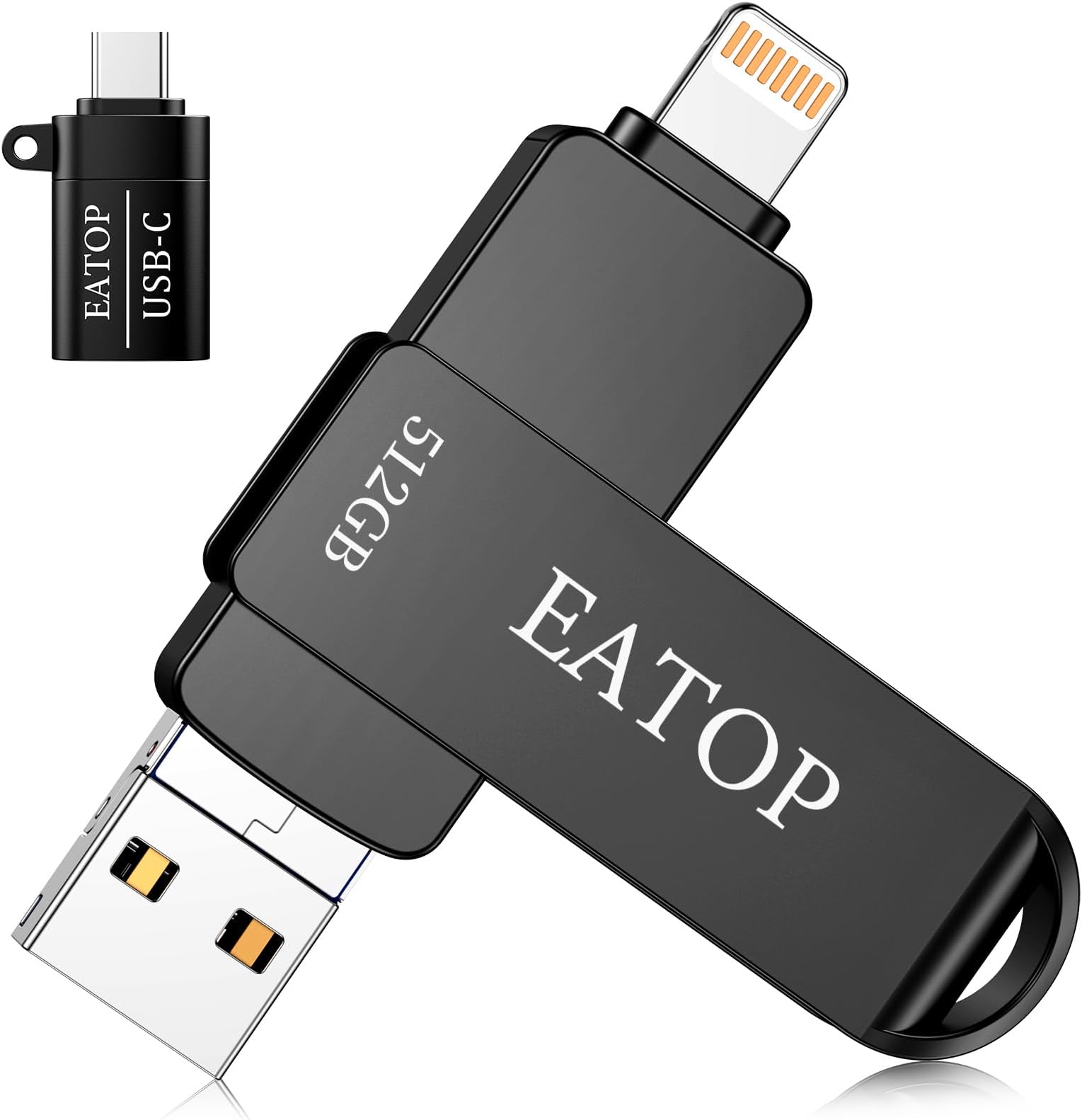 Amazon.com: PNY 64GB Duo Link USB 3.2 Type-C Dual Flash Drive for ...
