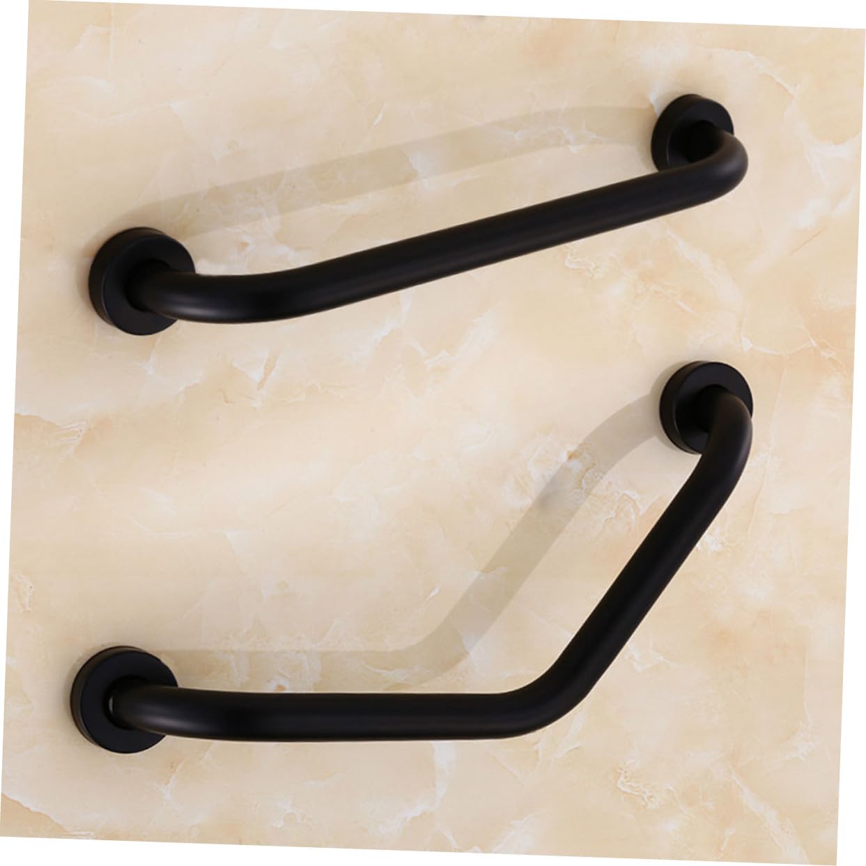 Barra de Seguridad para Inodoro Acero Inoxidable L-shaped, Apoyabrazos de Baño Antideslizante Almacenamiento para Personas Movilidad y Niños