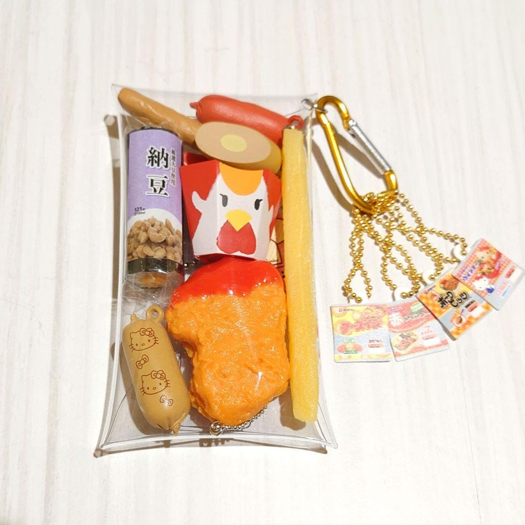 Amazon.co.jp: ガチャ詰めポーチ 納豆巻き キティちゃんウィンナー