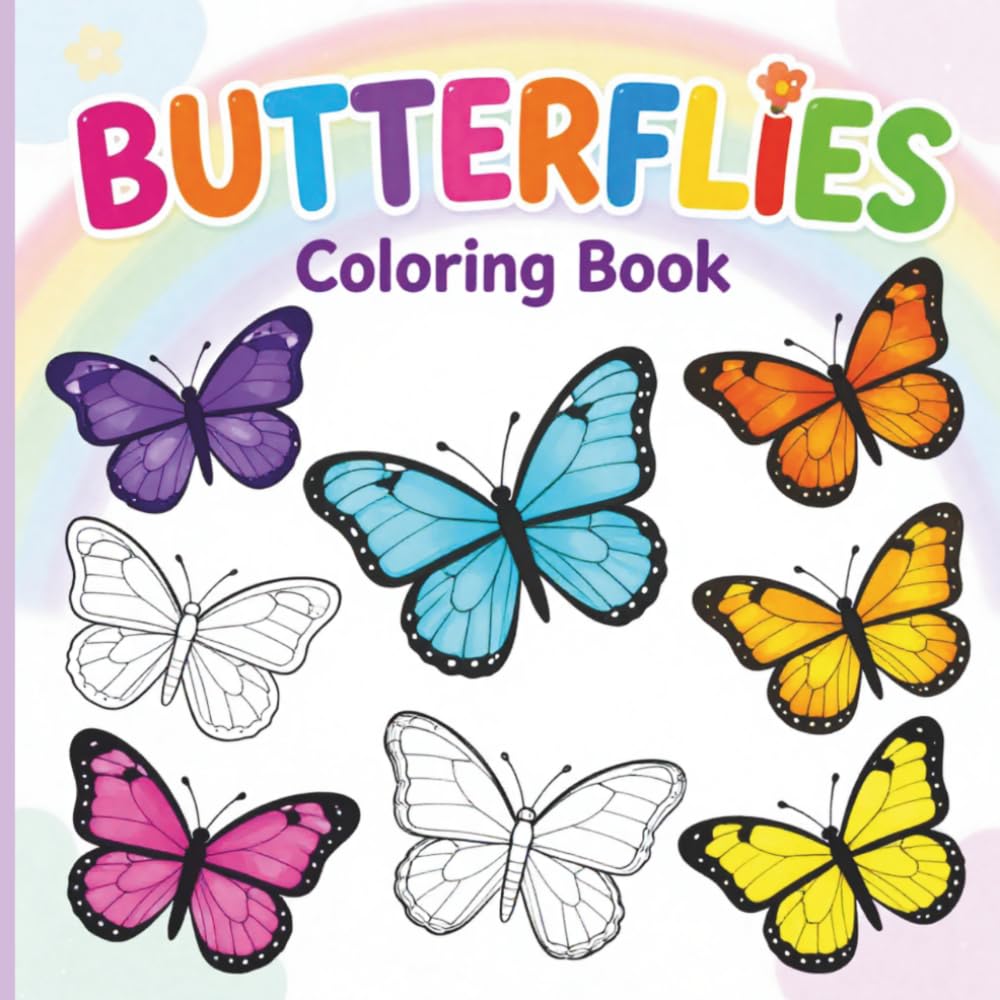Butterflies Coloring Book