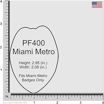 Amazon.com : Miami Metro PD Belt Clip Badge Holder with Chain