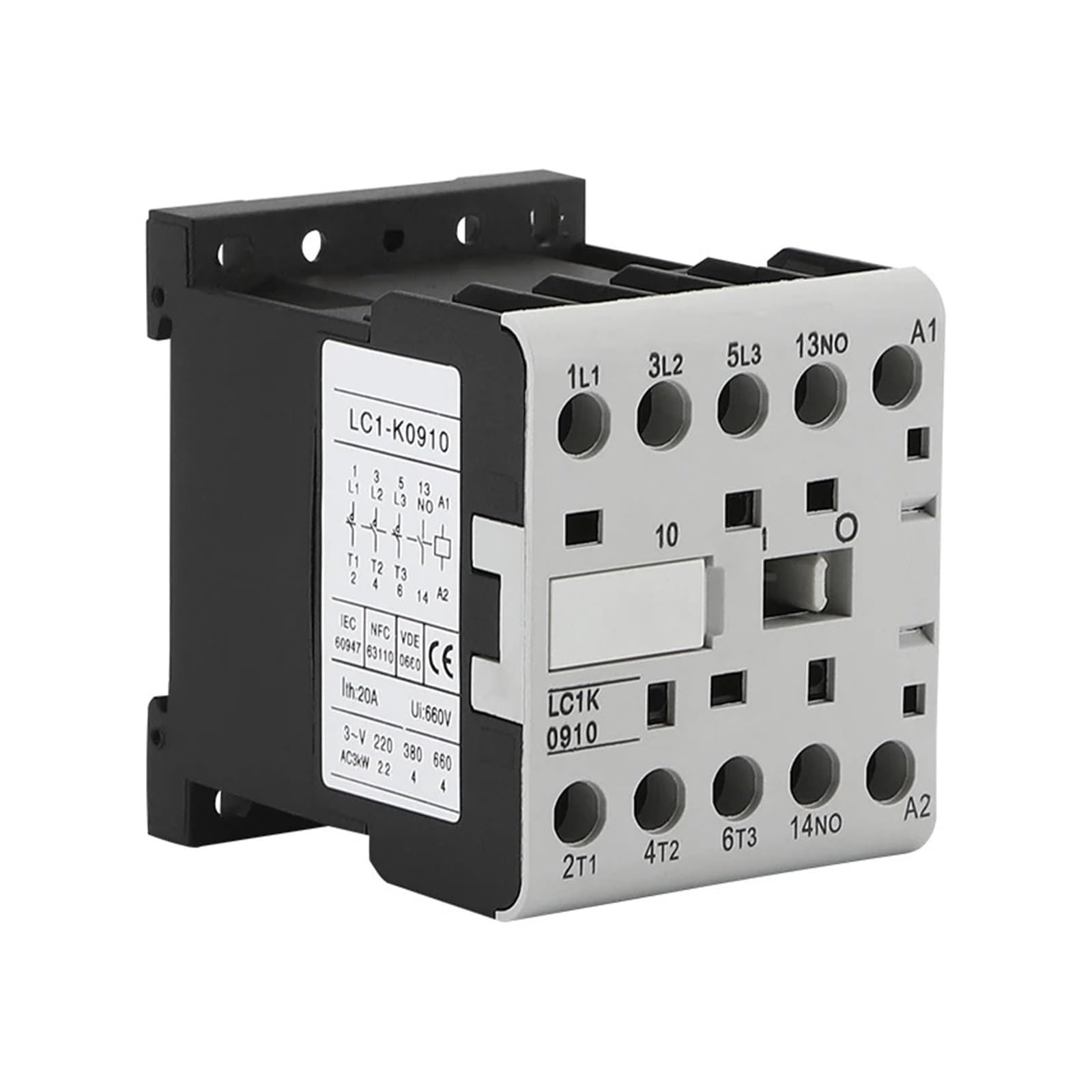 CJX2-K0910 AC contactor Rail 3P 3main 1NO/3main 1NC Coil Voltage(48v)