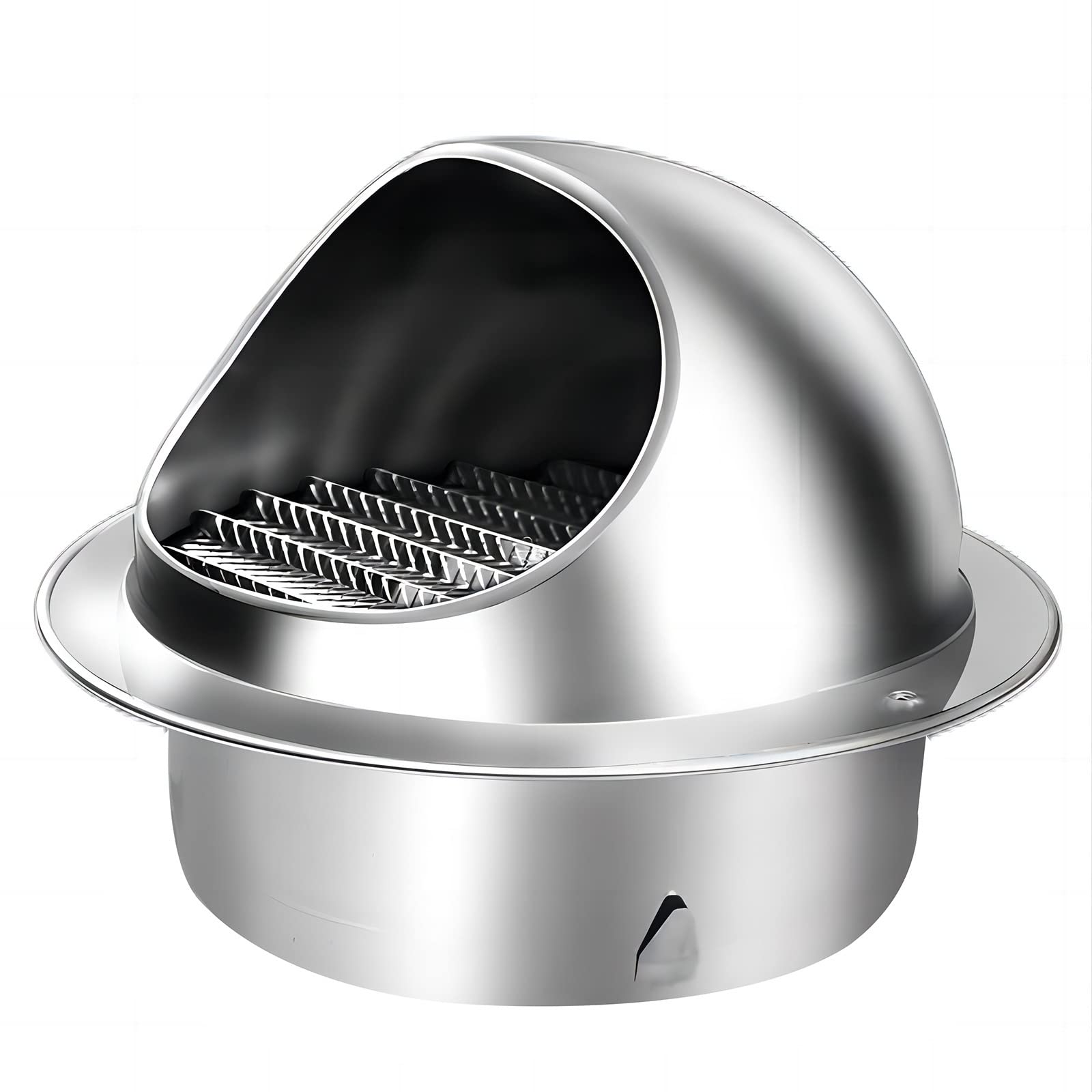 WORDFUN 100/200/300mm Grille D'évacuation d'air Ronde, Grille Ventilation Hotte, Bouche De Sortie Ventilation Grille en Acier Inoxydable 304, Sortie D'évacuation, Résistant Aux Intempéries