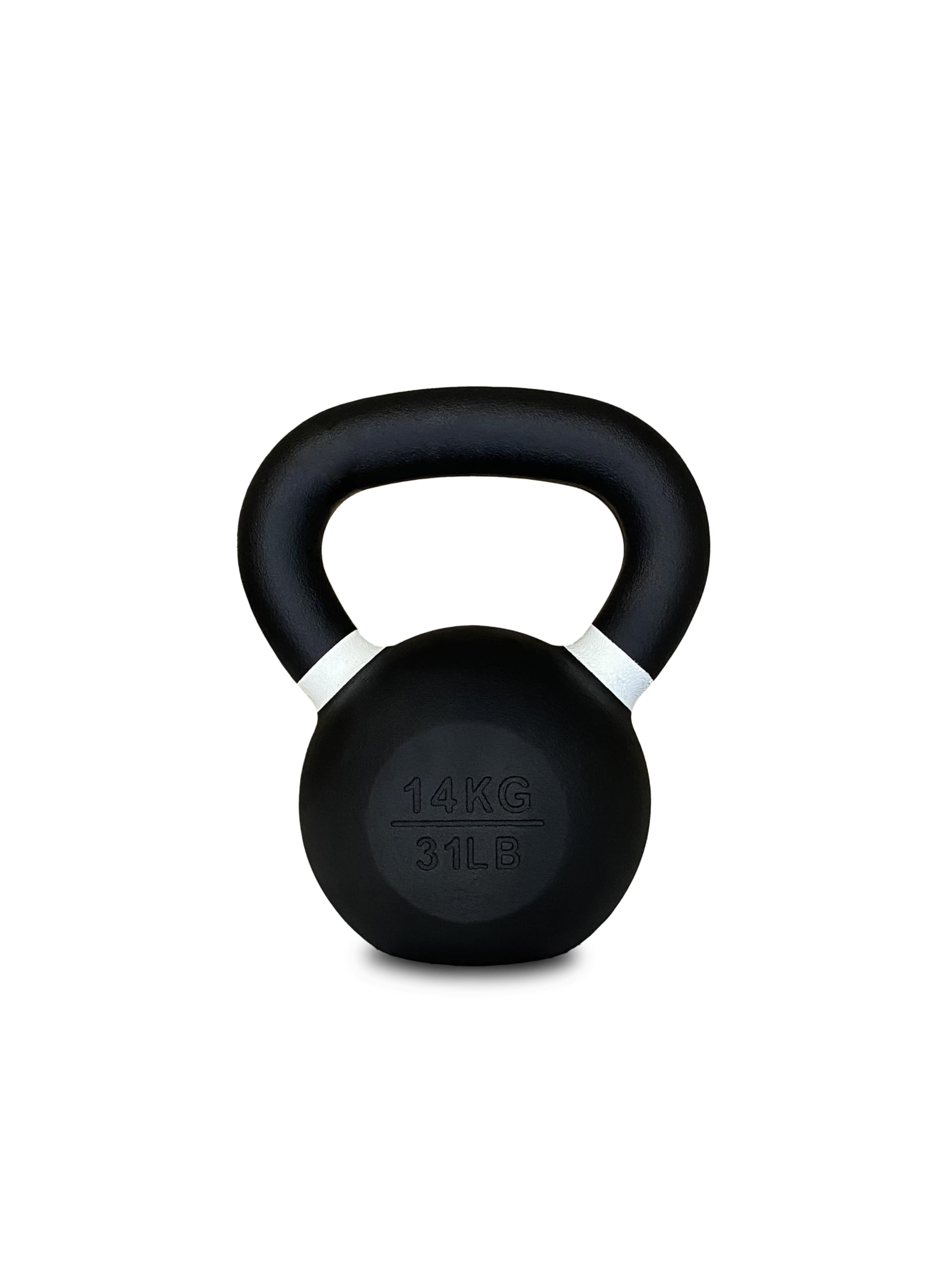 Diamond [Kettlebell Ghisa Pro 4–36 Kg] Peso In Ghisa Nera Opaca, Maniglia Grip 25–38 Mm, Pesi Per Cross Training, Allenamento Funzionale E Forza, Home Gym E Palestra