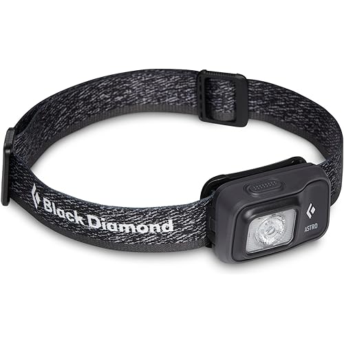 BLACK DIAMOND Astro 300 Headlamp | 300 Lumens Brightness | 3X AAA Battery Operated (Included) | Compact & Lightweight | Graphite