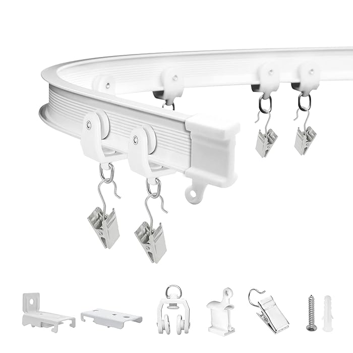 Buy Bendable Ceiling Curtain Track Flexible Curved Curtain Tracks Wall